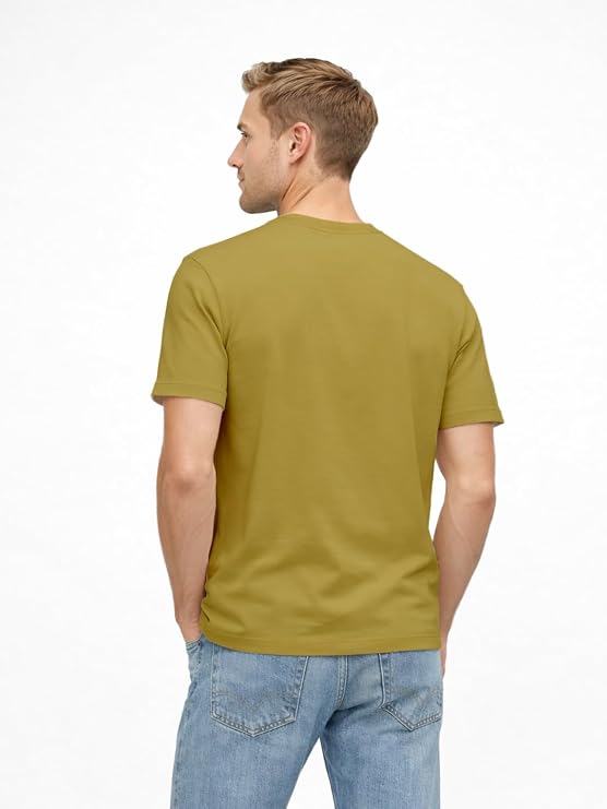 Nobero 100% Cotton T Shirts for Men Stylish | Regular Fit | Graphic Printed T Shirts for Men 180 GSM Combed Cotton | Round Neck Half Sleeve - Image 3