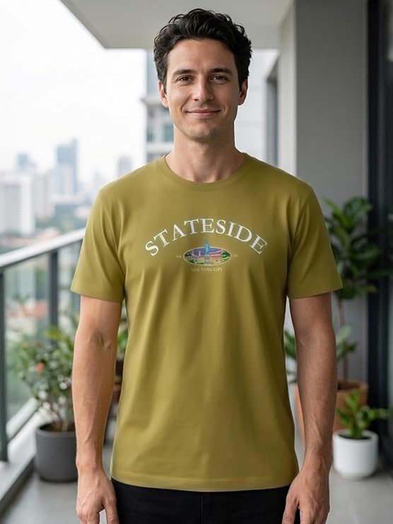 Nobero 100% Cotton T Shirts for Men Stylish | Regular Fit | Graphic Printed T Shirts for Men 180 GSM Combed Cotton | Round Neck Half Sleeve