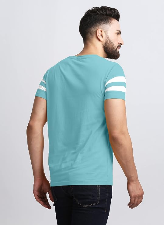 AUSK T-Shirt for Mens Double Stripes on Chest - Image 2